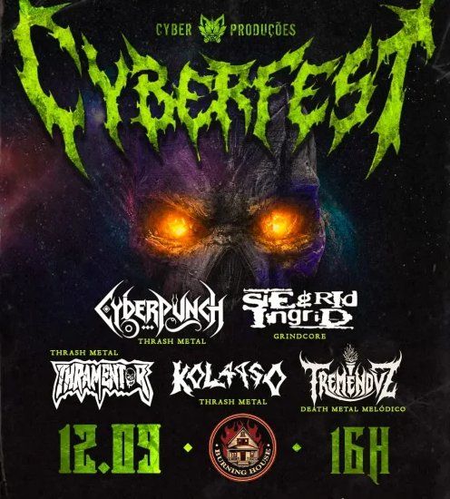 Cartaz do Cyberfest, com o Cyberpunch